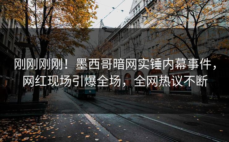 刚刚刚刚！墨西哥暗网实锤内幕事件，网红现场引爆全场，全网热议不断