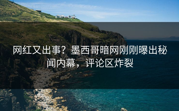 网红又出事？墨西哥暗网刚刚曝出秘闻内幕，评论区炸裂